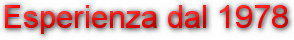 Esperienza dal 1978